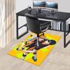 1pc Hinata Shoyo and Kageyama Tobio Volleyball Anime Chair Mat - Office Desk Pad with Cartoon Design, Non-Slip Carpet for Home Decor, Suitable for All