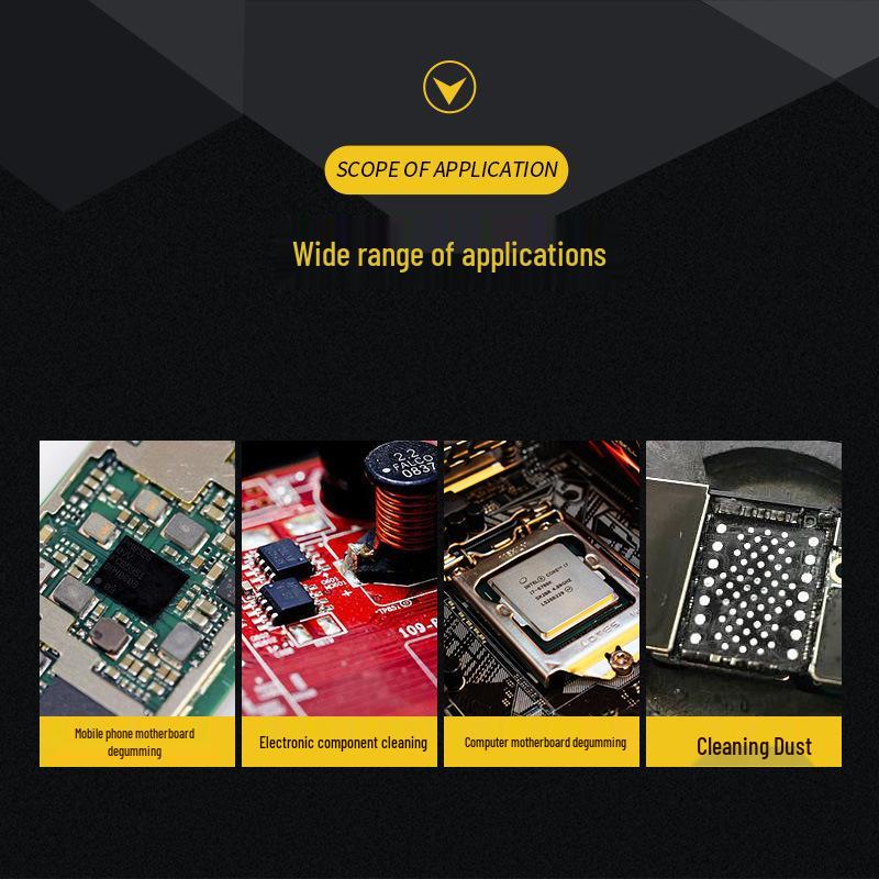 B&R Çift Başlıklı Antistatik Temizleme Fırçası, Anakartlar ve Entegre Devreler İçin Sert Kıl ve Çelik Tel ile.