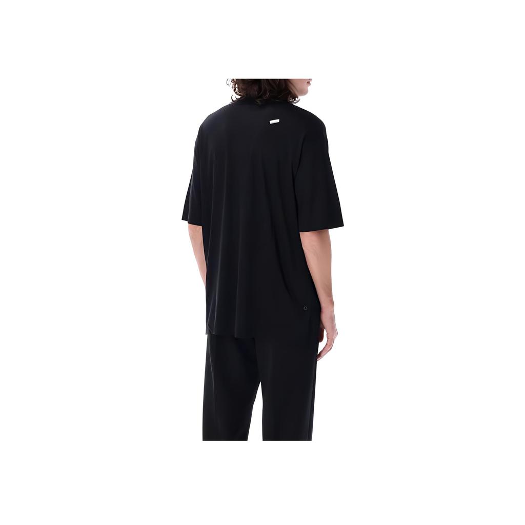 Emporio Armani Ss25 Pullover Solid Color Round Neck Loose Fit Short Sleeve T-Shirt Men Tops Black EM001035-AF13747-UC001