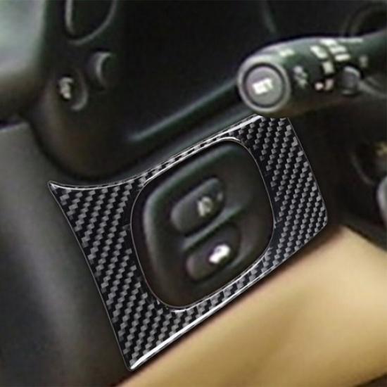 Carbon Fiber Rear Trunk Swtch Cover Trim For Chevrolet Corvette C5 1998-2004