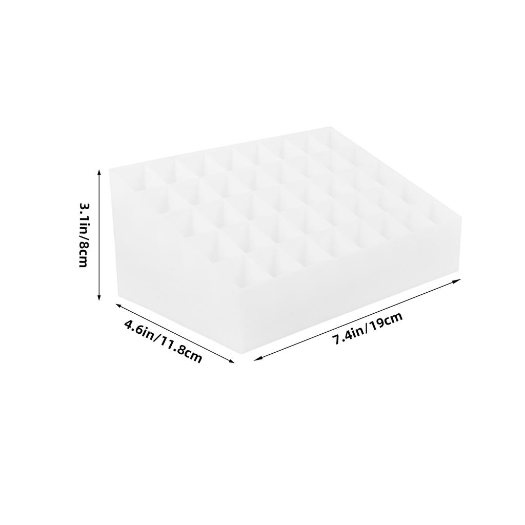 Lipstick Storage Box 40 Slots Holder Makeup Organizer For Jewelry Rings Beads Countertop Dresser Storage