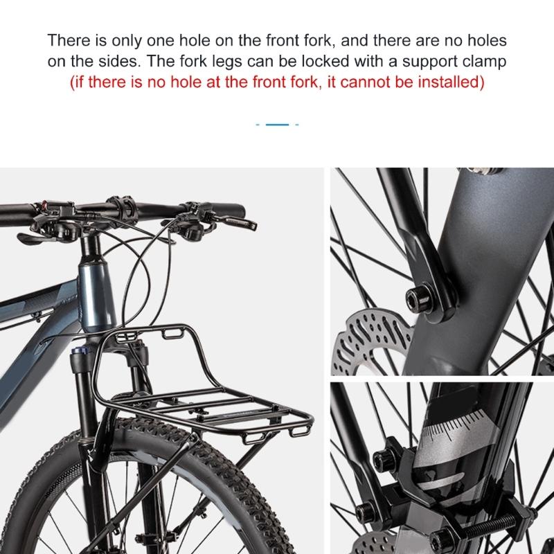10KG Capacity Bicycles Front Shelf for Mountain Bikes Luggage Rack, Light Weight Cycling Front Luggage Rack