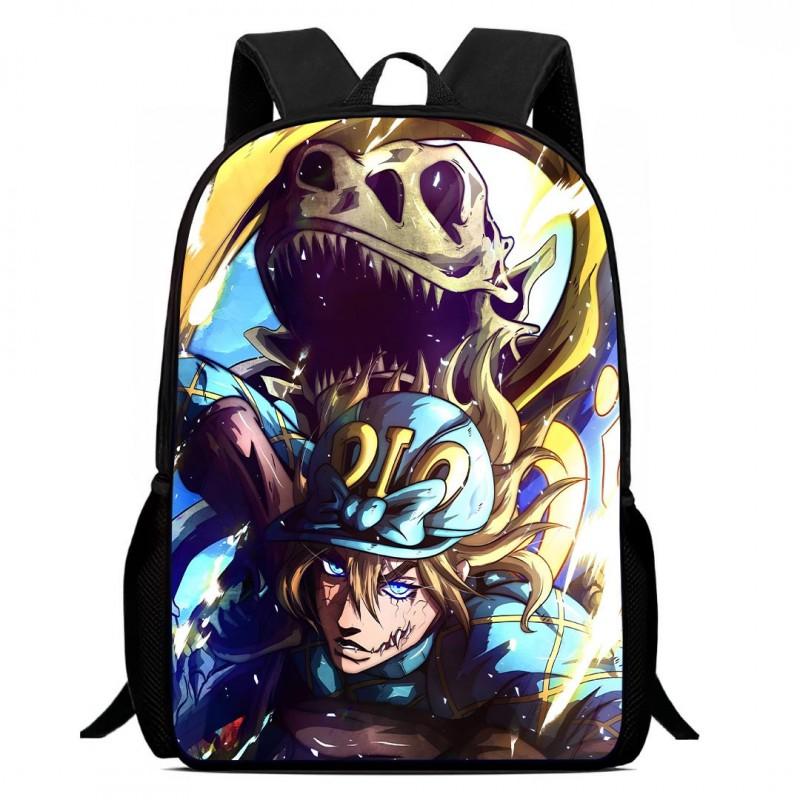 Zaino Scolastico per Bambini del Cartone Animato JoJo's Bizarre Adventure Leggero Ergonomico a Doppia Spalla Con Disegno Stampato Voti