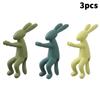 3Pcs Cute Rabbit Monkey Plant Stakes Plant Support Stand Hydroponic Stabilizer Plastic Holders For Seedlings Stems And Cuttings