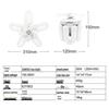 New Cross-border Remote Control 5-Blade Ceiling Fan with Stepless Dimming LED Light for Home, Bedroom, Dormitory
