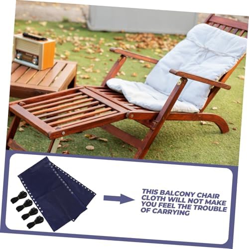 ORFOFE Replacement Cover for Folding Lounge Chairs Breathable Fabric Smooth Surface for Balcony and Beach Summer Vibe