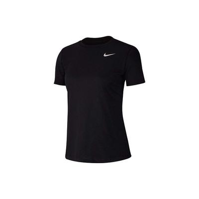 Quick-Dry Logo Crew Neck Pullover Short Sleeve T-Shirt Women Tops Black AQ3210-010
