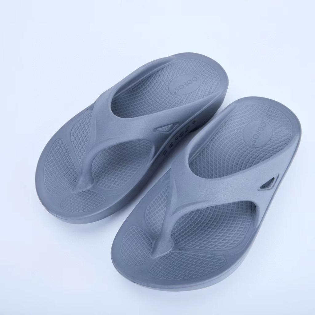 Youth Summer Sports Flip-Flops Solid Color Simple Thick-Soled Thong Sandals