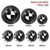 2025 Hot 7pcs 45mm 68mm 74mm 82mm Car Front Hood Emblem Rear Boot Badge Steering Wheel for M F30 G01 E36 E39 E87 E46 E90 E92