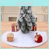 Elegante Rood-Witte Rand Kerstboomrok Zachte Stof Moderne Feestdecoratie