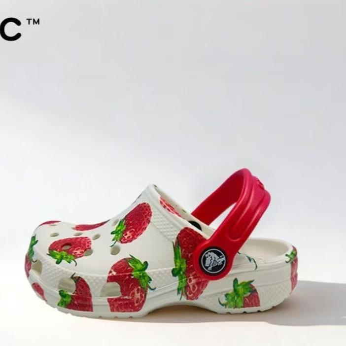 

Crocs Classic Клубничные Детские Обувь Унисекс Шлепанцы 36-37(M4W6) белый