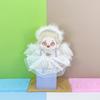 niannyyhouse Plush Clothes Set, Angel and Devil Design, for 15-17cm Plush Dolls, Includes Headwear, Wings, Shirt, Skirt, and Accessories, 5-Piece Set
