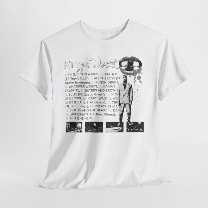 2026 Summer Fashion Tee Men Women Vintage Top Kanye West Bully Album T-shirt, Bully Album, Kanye West Bully T-shirt, Kanye West New Album T-shirt
