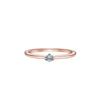 Pandora Light Blue Single Stone Alloy Ring Women rings 189259C02