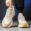 Men's Shoes Trend Versatile High Quality Leather Sports Casual Running Shoes Comfortable Heightening Dad Trendy Shoes