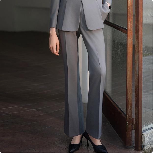 

Элегантный дизайнерский серый пиджак для женщин: Профессиональная осенне-зимняя одежда L