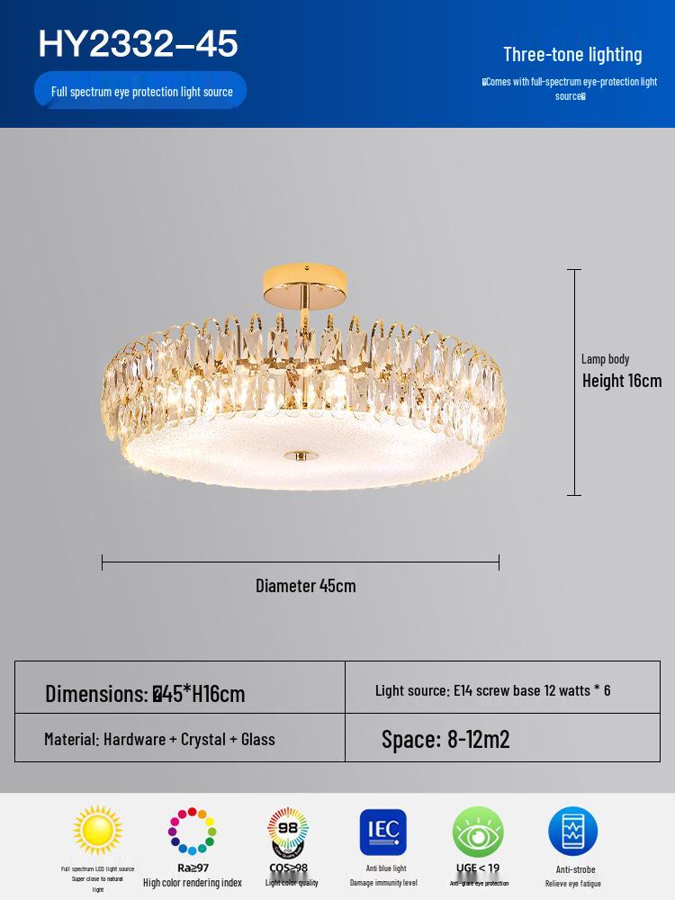 Acrylic Cloud Mist Ceiling Light: Modern, Luxurious Designer Crystal Lamp for Master Bedroom and Living Room
