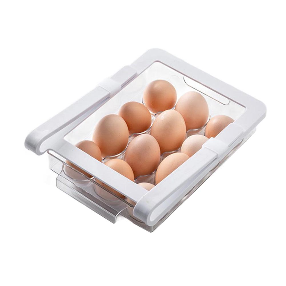 Refrigerator Drawer Organizers for Organizing For Food Under Shelf Space Two Pull Out Drawers Maximize Storage Capacity