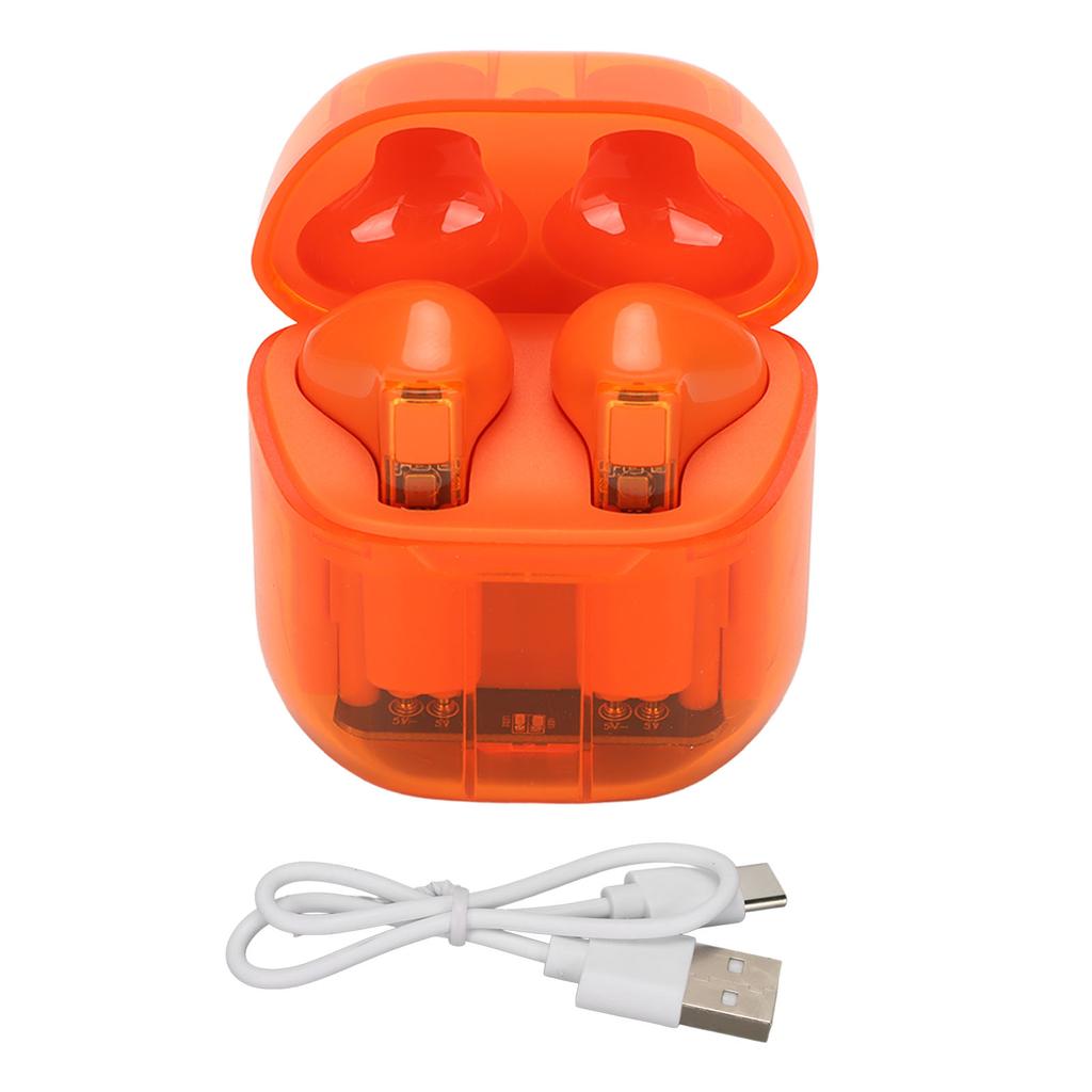 Wireless   Earbuds Translucent Body Design Low Latency 2 Way   Game Sports Earbuds for Outdoor