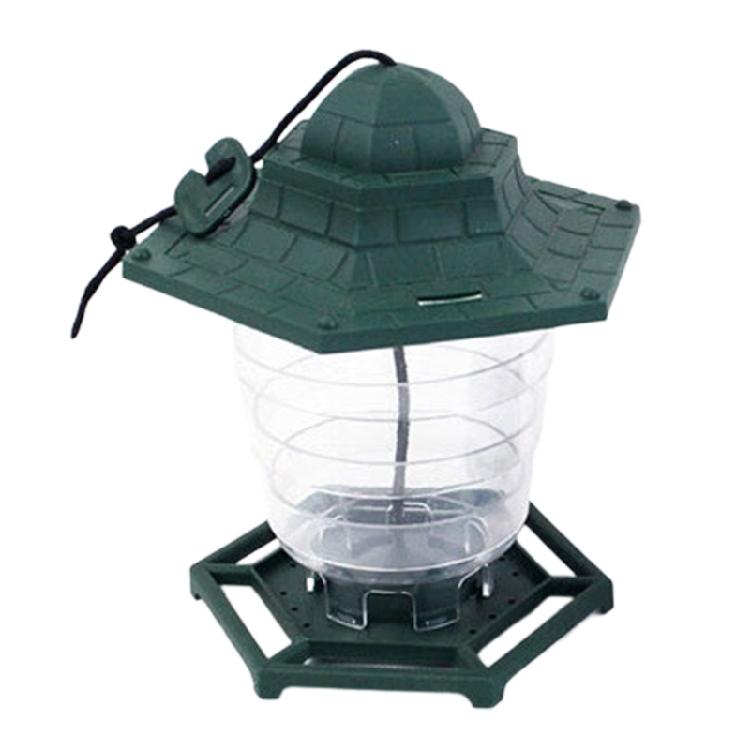 Mangeoires à oiseaux transparentes pour fenêtre avec toit hexagonal, mangeoires à oiseaux suspendues automatiques multifonctionnelles pour l'extérieur