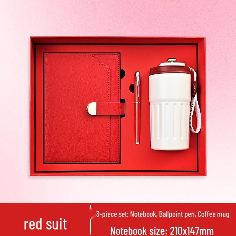 Custom Logo Notebook & Thermos Gift Set for Corporate Meetings