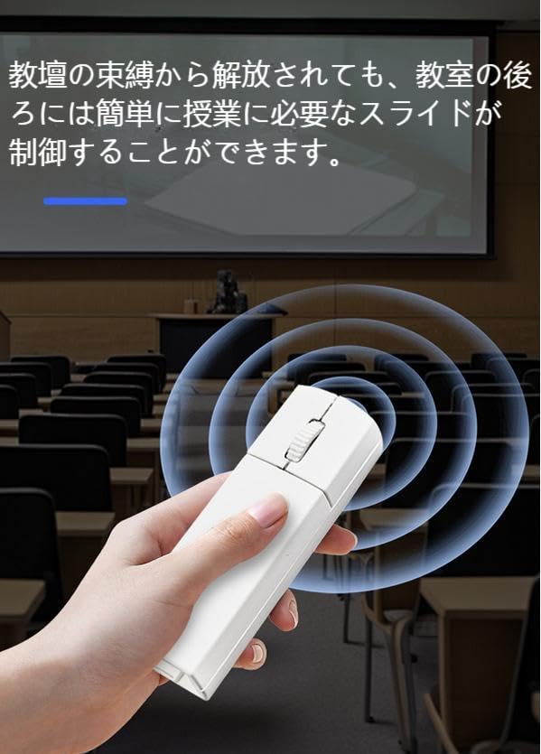 Wireless Bluetooth Perfect for PowerPoint Quiet with Storage Mini Aerial Simultaneous Connection to 3 Compatible with and macOS & 2.4G 2-in-1 Mouse,