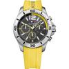 Nolan Historical Collection Grey Dial Yellow Silicone/Rubber Men's Quartz Watch 1791144