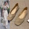 Single shoe girl 2025 new spring and summer fairy style gentle soft-soled flat shoes shallow mouth versatile Doudou shoes woman