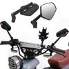 2 Pack Universal Bar End Rear Mirrors Adjustable Motorcycle Scooters Rear View Mirror Side Reflector Mirrors Sports Car