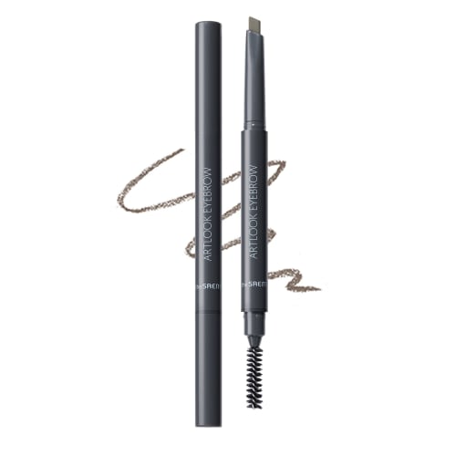 The Saem Japan Official Art Look Eyebrow 06 Ash Brown 0673 2WAY Eyebrow Pencil