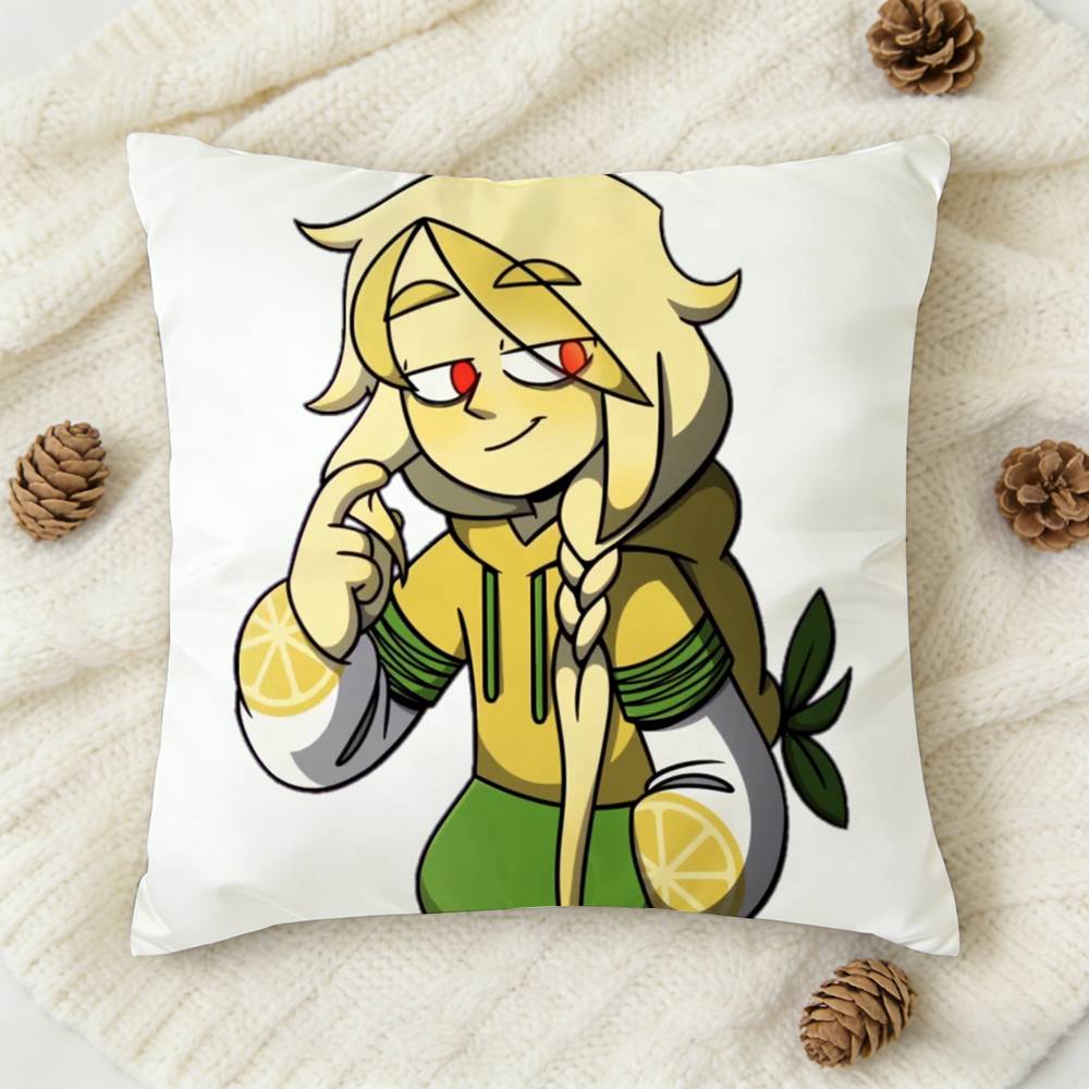 Mundo Do Torajo Anime Double-Sided Printed Square Decorative Cushion Cover For Sofa Living Room Home Decor