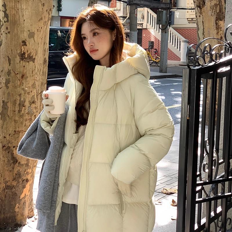 

Куртка-пуховик «облачко» с хлопковой подкладкой женская длинная новая хлопковая куртка с капюшоном маленькая хлопковая куртка куртка-хлебушек XL