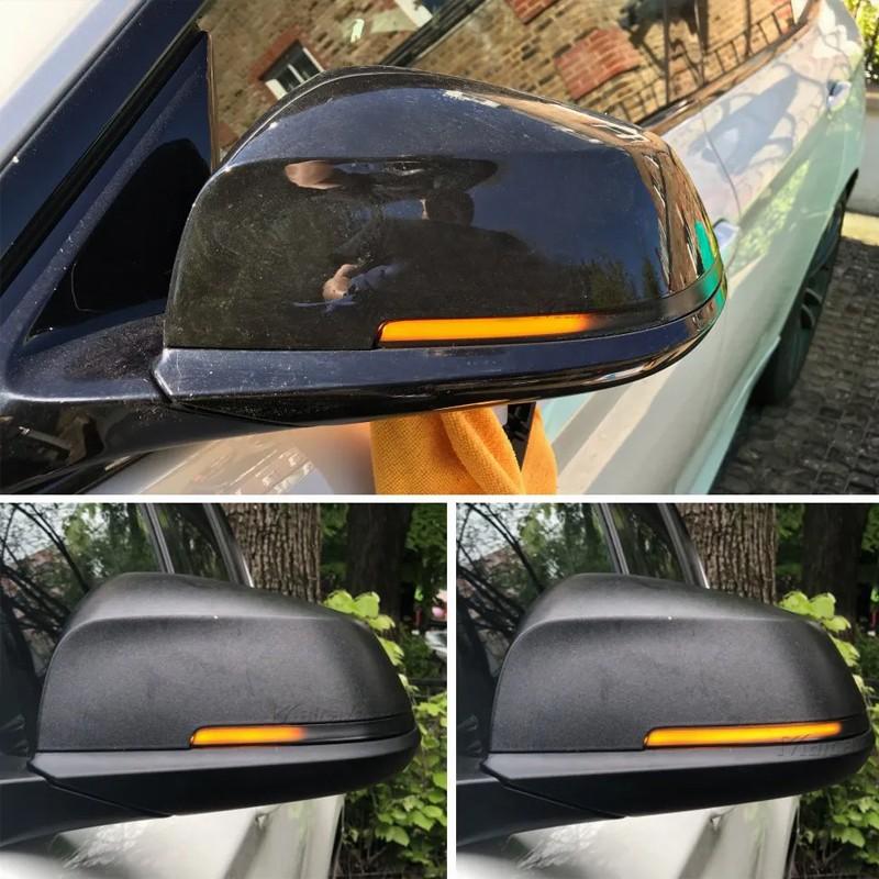 For BMW 5 6 7 Series F21 F20 F31 Side Mirror Sequential Turn Signal Light Smoked