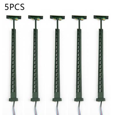 5Pcs Model Railway Lights Decoration Lattice Layout