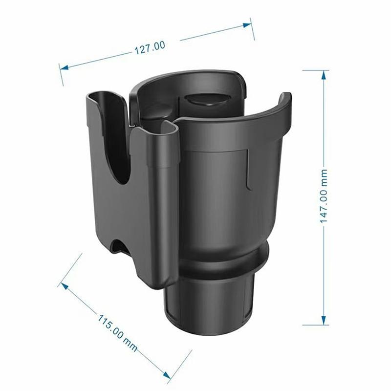 Portabicchieri per Auto 2 in 1 con Supporto Porta Cellulare Adattatore Espansore Portabicchieri Organizzatore Multifunzione per Bottiglie e Bicchieri