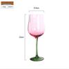 Shangqi Retro Red Gradient Faceted Wine & Cocktail Glass
