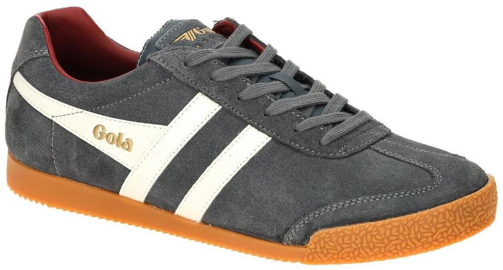 Замшевые кроссовки Gola Harrier (CMA192) синий/белый/мариновый/желтый/красный