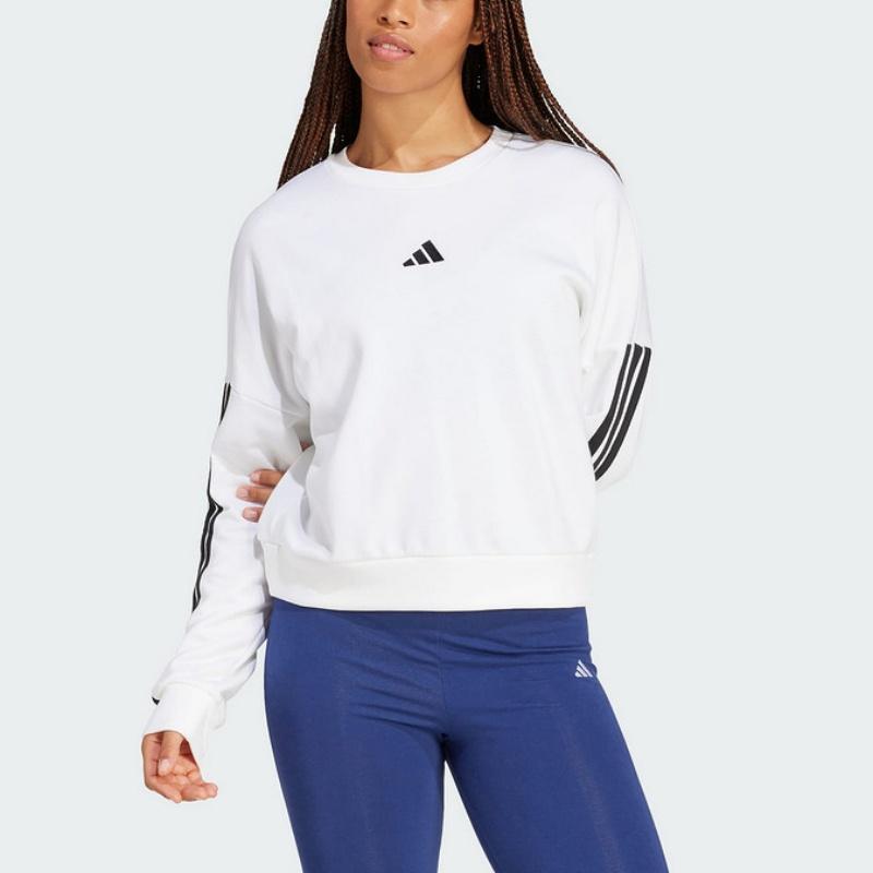 New Adidas Free Shipping With AdiClub Essentials 3 Stripes French Terry Sweatshirt JD5285