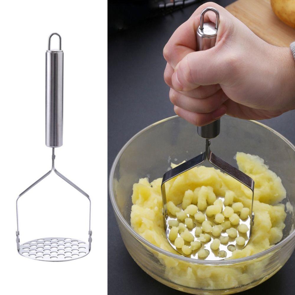 Stainless Steel Potatoes Masher Rust-proof Fruit Puree Maker Potato Presser  Vegetable