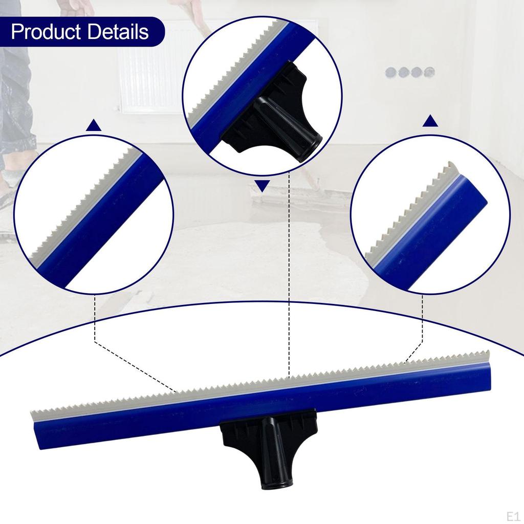 Racletă de pardoseală epoxidică, Raclă din cauciuc moale, cu dinți, plată, pentru începători, Versatil