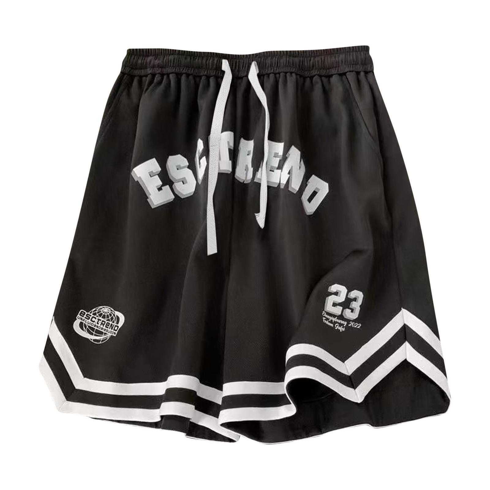 

Летние свободные повседневные универсальные шорты, однотонные универсальные повседневные брюки, спортивные брюки, капри XL чёрный