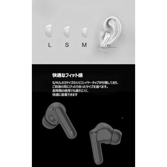 Bluetooth earphones wireless 2025 model Hi-Fi sound quality long playback time microphone ENC noise cancelling LED display automatic pairing instant