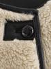 2024 Winter European & American Three-Color Leather-Fur Round Neck Long-Sleeve Plush Coat