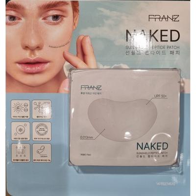 Franz Naked Sunshield Peptide Patch UV Protection Transparent Patch, 1 Pack, 14 Pieces