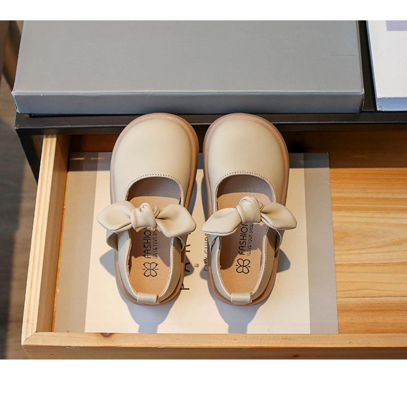 Girls' Bowknot Princess Style Shoes Soft-Sole Casual for Girls & Toddlers Elegant Youth Shoes Cute Girls Comfortable Shoes