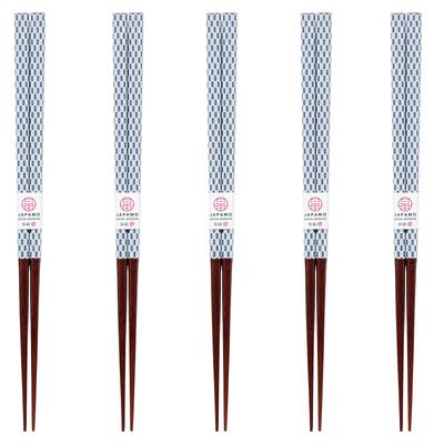 Happy Set of Made In PID3879 J-kitchens Chopsticks, 5, Material Wood, Chopsticks, Japan,