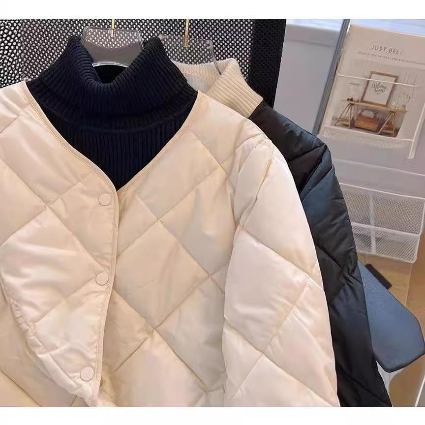Light Down Cotton Jacket Women Lightweight Short Loose Korean Version of Baseball Jacket