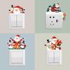 Christmas Santa Claus Switch Sticker Merry Christmas Decor for Home 2025 Navidad Xmas Ornament Penguin Sticker New Year 2026