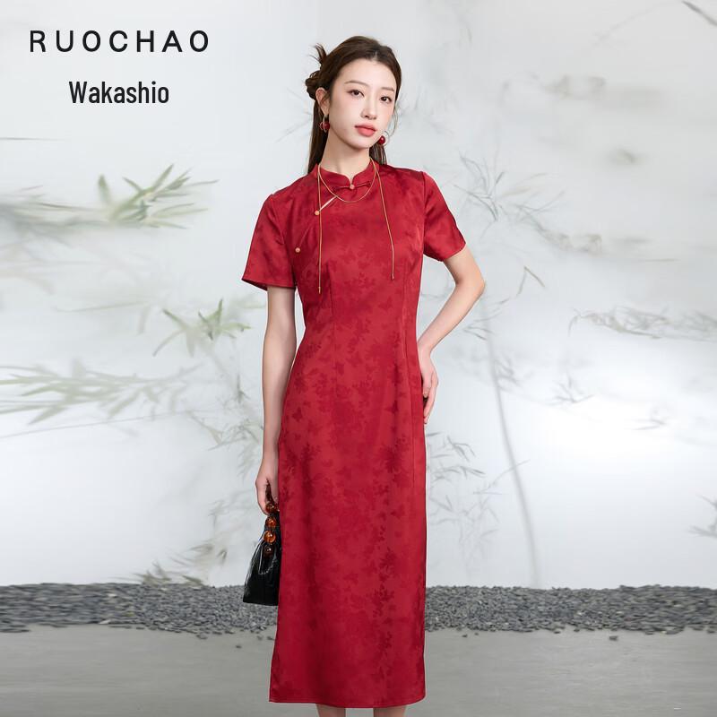 Sancai Women s Plus Size Chinese Style Jacquard Dress L