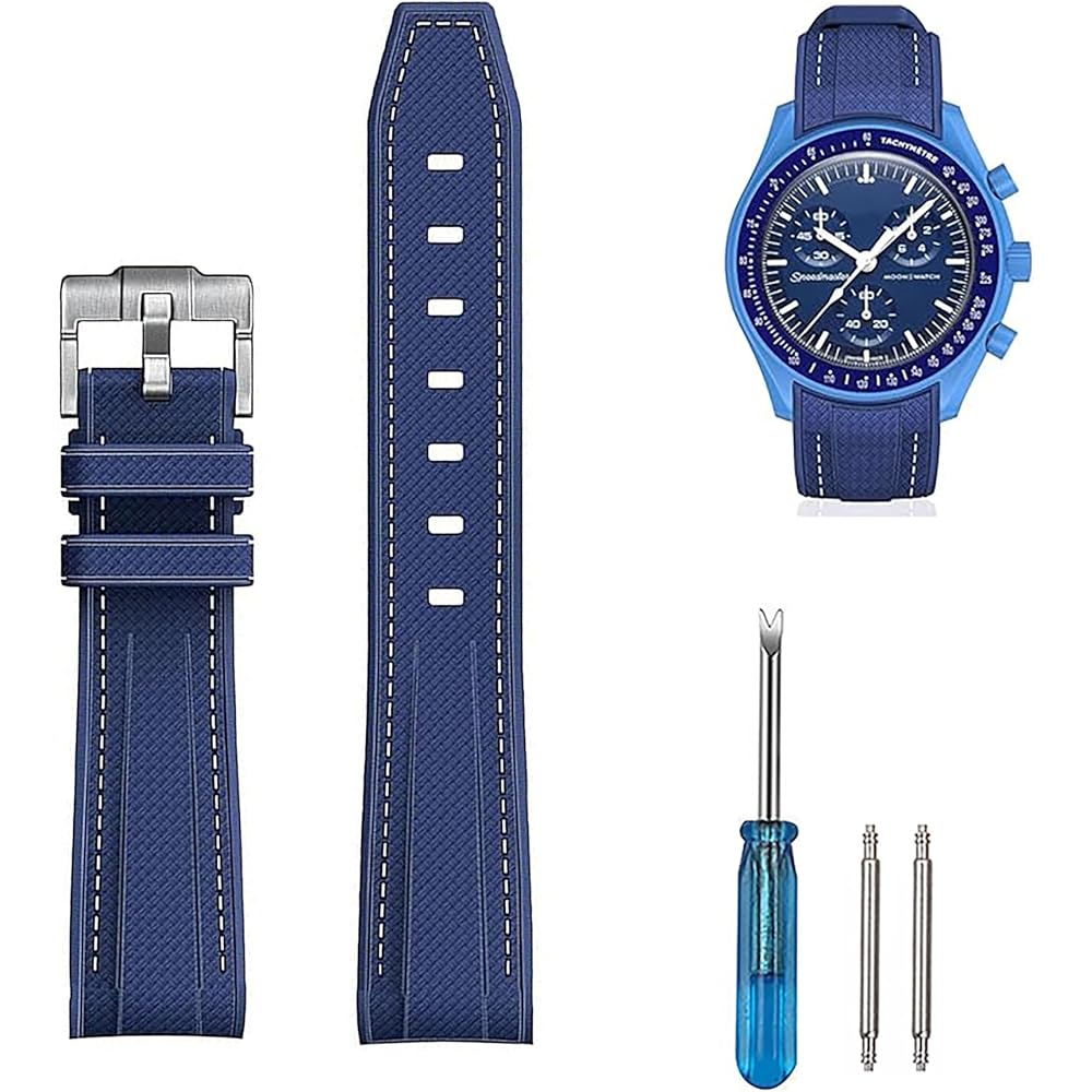 20mm Watch Band for Omega X Swatch MoonSwatch Watch Strap Omega and Swatch Band Rubber Watch Band...
